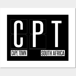 CPT - Cape Town South Africa Souvenir or Gift Shirt Apparel Posters and Art